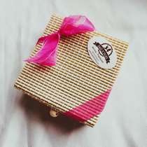 Coffret bambou orangettes Valrhona : Chocolat
