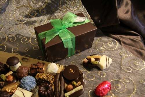 Ballotin de 250g de chocolats Valrhona : Chocolat